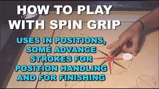 SPIN GRIP AND ITS STROKES IN CARROM [upl. by Anaile]