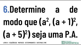 C02 PROGRESSÕES ARITMÉTICAS 6 [upl. by Anelahs]