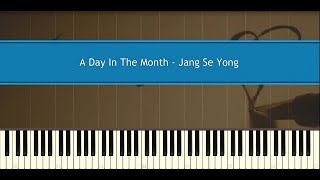 A Day In The Month  Jang Sei Yong Piano Tutorial [upl. by Dmitri]