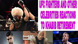 UFC fighters and other celebrities tweets on Khabib last win and Retirement [upl. by Conlan]