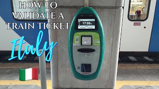 How to validate your train ticket in Italy 2024 [upl. by Laurella177]