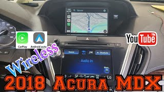 2018 Acura MDX Naviks Wireless Carplay Android Auto Mirror cast [upl. by Ennylyak]