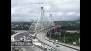 Port Mann Bridge Time Lapse [upl. by Alel150]