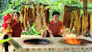 FULL VIDEO  120 Days Cooking with the small family Preserve corn Make smoked pork Wate tank [upl. by Darin]