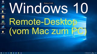 Windows 10  RemoteDesktop einrichten [upl. by Fakieh]