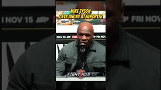 Mike Tyson GETS PISSED AT REPORTER [upl. by Lashond]