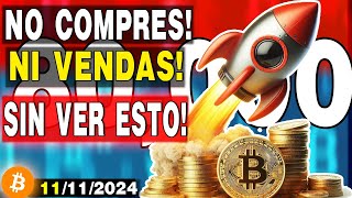 ❌BITCOIN❌ ¿ES BUEN MOMENTO PARA COMPRAR😥¿COMO SABER SI SUBIRA MÁS 🤔✅Análisis de BITCOIN Hoy✅ [upl. by Rola697]