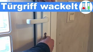 Haustür Türgriff wackelt ist locker  Reparieren in wenigen Sekunden RWS Aluminium Tür [upl. by Stoffel]