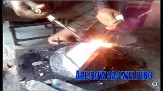 Gas welding  Oxyacetylene welding [upl. by Buyse380]