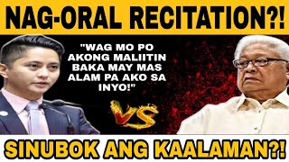 PASABOG SANDRO MARCOS GINISA NI LAGMANMGA KATANUNGAN NI LAGMAN HALOS HINDI MASAGOT NI SANDRO [upl. by Frayne]