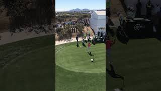 Gary Woodland tee shot 17 Waste Management 2020 [upl. by Piefer93]