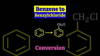 Benzene to Benzyl chloride conversion haloarenes shorts [upl. by Ecaj737]