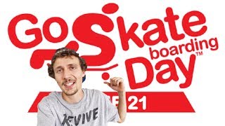 GO SKATEBOARDING DAY 2017 VLOG [upl. by Hanae981]