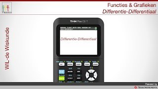 TI84 Plus CET Differentie amp Differentiaalquotiënt [upl. by Norbel]