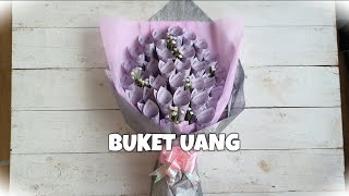 Tutorial cara membuat Buket Uang Money Bouquet DIY untuk pemula [upl. by Cato]