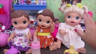 RECEITINHAS PARA BONECAS LEITE EM PÓ E PAPINHA DE MELANCIA BABY ALIVE AMANDINHA [upl. by Eniliuqcaj]