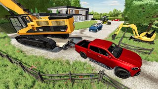 Creusage dun lac privé pour millionnaire  Farming Simulator 22 RolePlay [upl. by Dygal]