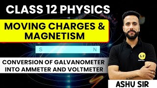 Class 12 Physics  Moving Charges amp Magnetism  Conversion Of Galvanometer Into Ammeter amp Voltmeter [upl. by Ytitsahc]