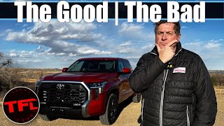 Here’s What I Love And Hate About The New 2022 Toyota Tundra After Owning It For a Month [upl. by Narag814]