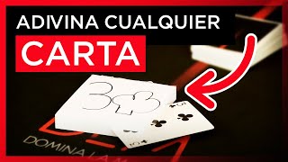 Cómo ADIVINAR la CARTA ELEGIDA por el ESPECTADOR Truco de Magia con Cartas [upl. by Dami377]