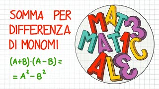 SOMMA PER DIFFERENZA DI MONOMI  CL44 [upl. by Hayimas]