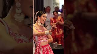 Bride Performs a Beautiful Dance at the Sangeet  Indian Wedding [upl. by Boelter]