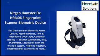 Nitgen Hamster Dx Hfdu06 Fingerprint Scanner Payment Device Time amp Attendance  Hardwiz Solutions [upl. by Arbmat663]