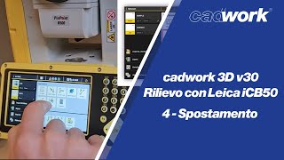 Cadwork 3D v30 rilievo con LEICA iCB50  04  Spostamento [upl. by Donelson988]