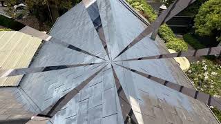 ASBESTOS SLATE AIRLESS ROOF SPRAY PAINTING [upl. by Carrington]