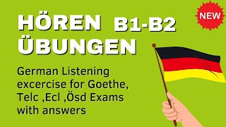 B2 Hören Goethe ECL Exam hören B1 B2 Prüfung model module Teil hören b1 b2 german exam goethe [upl. by Madelena]