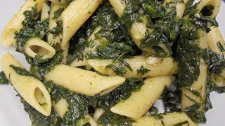 Pasta con spinaci ricetta facile deleziose 😁😁😁 [upl. by Ellicul725]