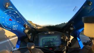 Suzuki GSXR 1000R L7 Top Speed 330 kmh [upl. by Belamy]