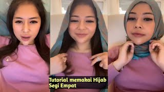 Style Hijab Ketat  Tutorial cara memakai Hijab Segi Empat ala Tante Bohay Sexy Hijab Beauty [upl. by Ynavoeg]