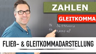 Was ist die Gleitkommadarstellung Wie sind Zahlen als Gleitkommazahlen darzustellen [upl. by Cavit9]