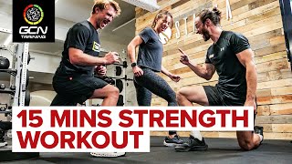 Strength Training For Cyclists  15 Mins Off The Bike Workout [upl. by Neitsirk]