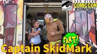 Extreme Wet Fart Prank  Captain SkidMark at San Diego Comic Con 2024 [upl. by Lehcim]