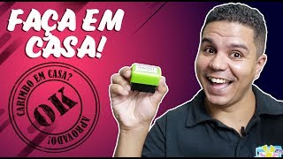 Como fazer CARIMBOS em casa  Passo a Passo  CarimFlex MVPOP [upl. by Grekin251]