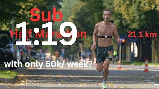 I will run sub 119 Half Marathon with only 50km of weekly mileage Road to Malaga Part 3 [upl. by Eciralc634]