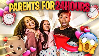 ME AND JORDYN BECAME MY SISTER PARENTS FOR 24 HOURS she is the worst kid ever [upl. by Ahtamat]