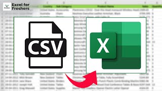 How to Convert CSV to Excel  Microsoft Excel [upl. by Anuahsat236]