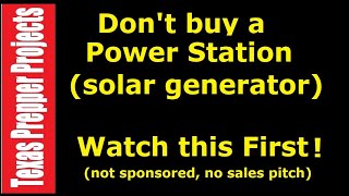 Dont buy a portable power station Start here first Texas Prepper Projects prepper solarpower [upl. by Raman]