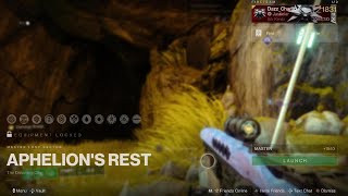 APHELIONS REST Lost Sector Master Solo Flawless  Destiny 2 [upl. by Myrna]