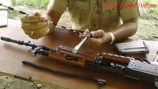 NCC certificate Exam Weapon training 556 mm INSAS Indian Small Arms System parts explain ABC [upl. by Notsniw]