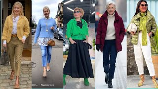 Vintage Clothing For Women Over 40506070  Shein winter Outfits Style 2024 Casual Outfits Fashion [upl. by Haslam476]