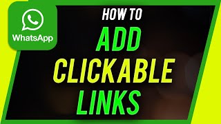 How to Add CLICKABLE LINK in WhatsApp Status [upl. by Riki]