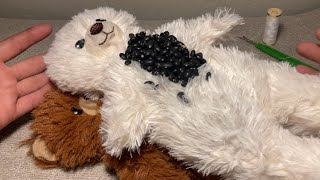 Crafting Weighted Stuffed Animals 🧸 ASMR Beans amp Rice [upl. by Eissac115]