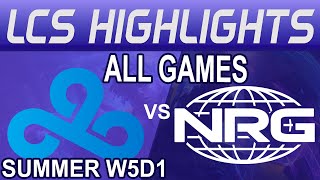 C9 vs NRG Highlights ALL GAMES  LCS Summer W5D1 2024  Cloud9 vs NRG by Onivia [upl. by Hallutama]