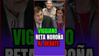 Viggiano reta NOROÑA al DEBATE  shorts parati viralvideo mexico usa [upl. by Hitt243]