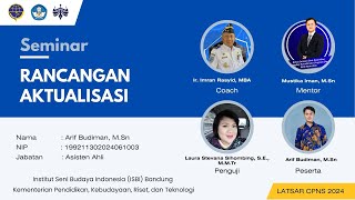 Seminar Rancangan Aktualisasi Latsar CPNS Dosen Kemdikbud 2024 [upl. by Raseda]