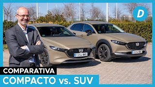 SUV o compacto ¿qué es mejor Mazda CX30 vs Mazda 3  Diariomotor [upl. by Pierrepont378]